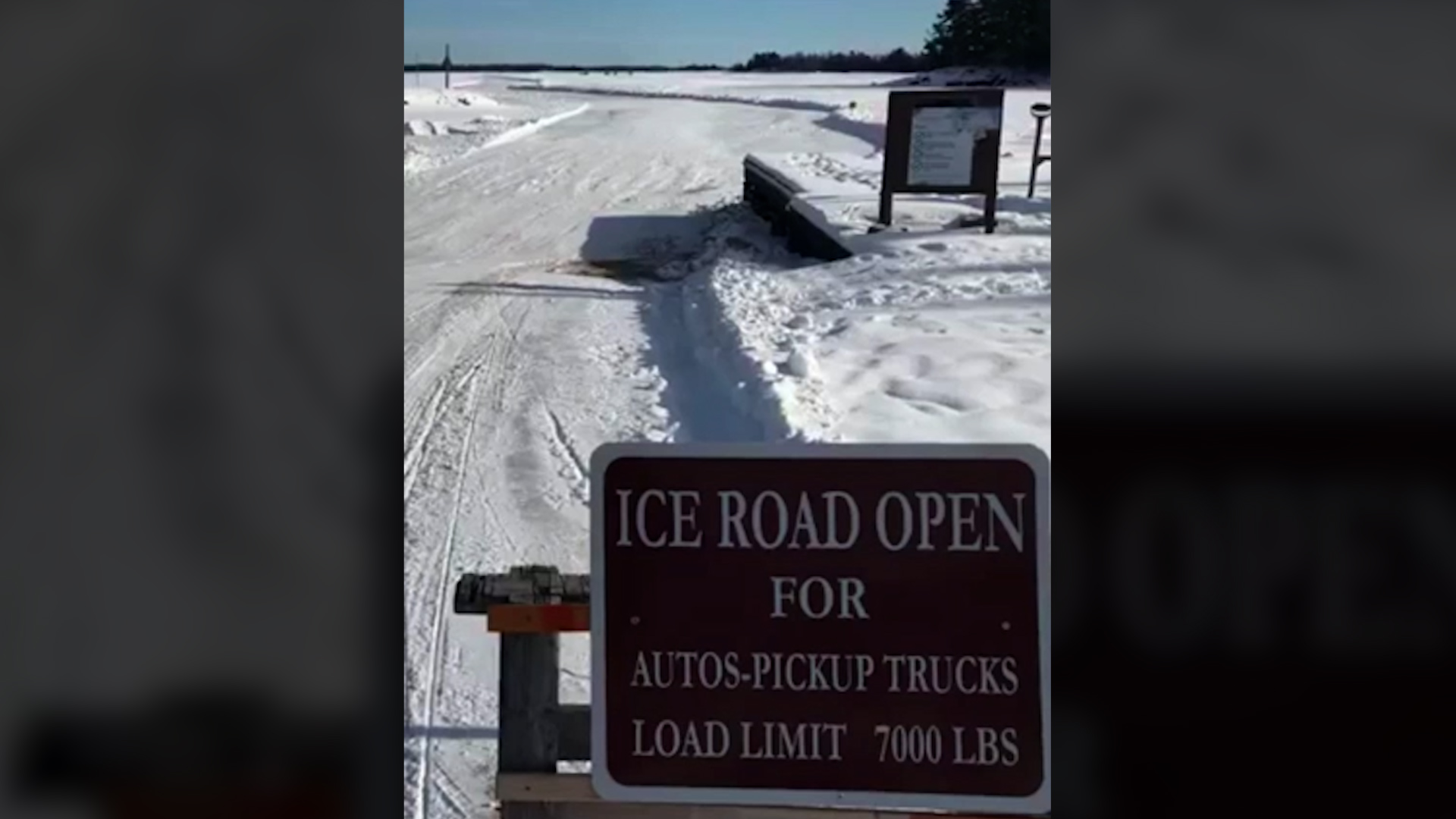 Ice road becomes a lifeline to Minnesota's Northwest Angle