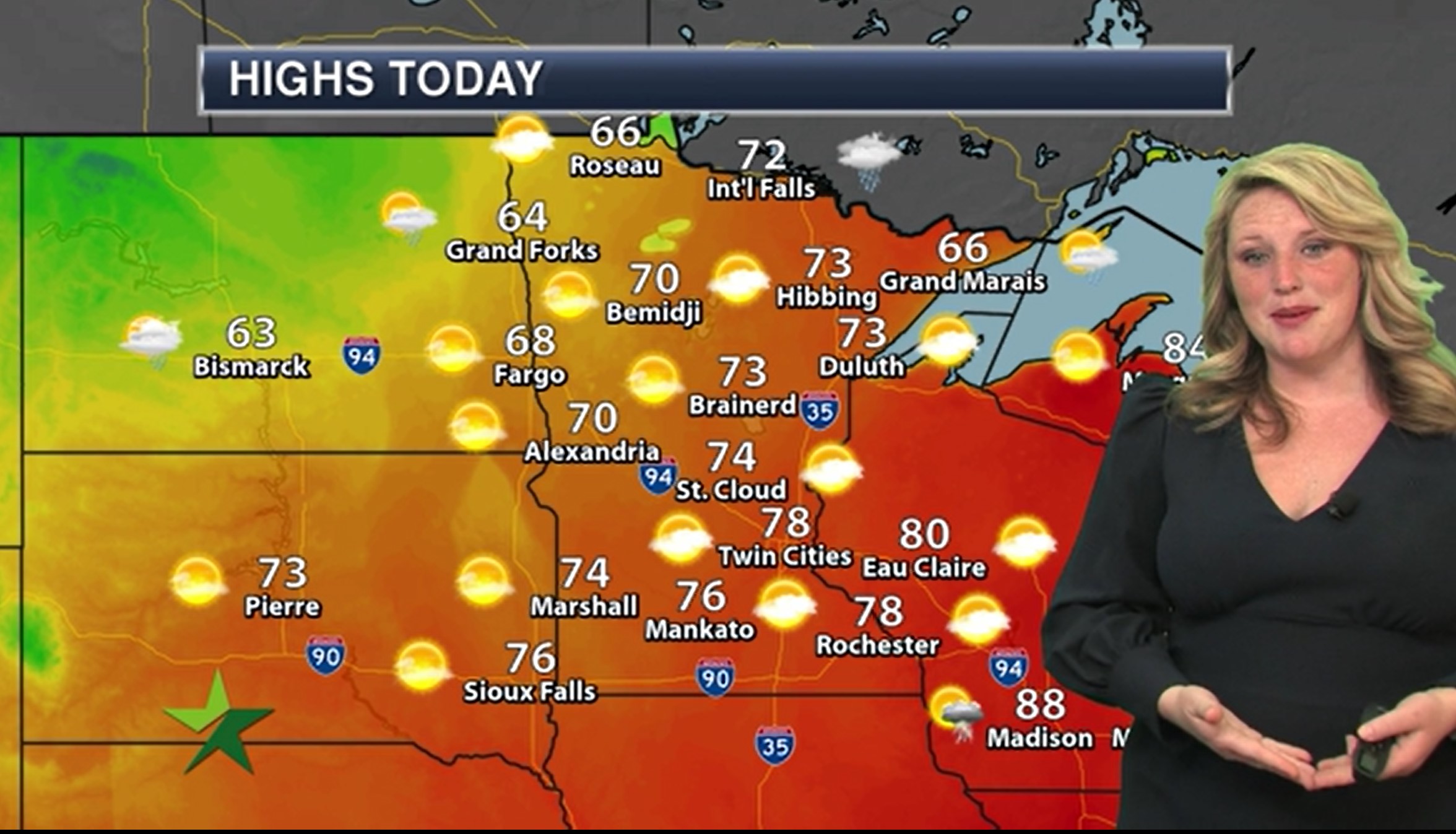 Morning forecast: Storms behind us; partly sunny and 78