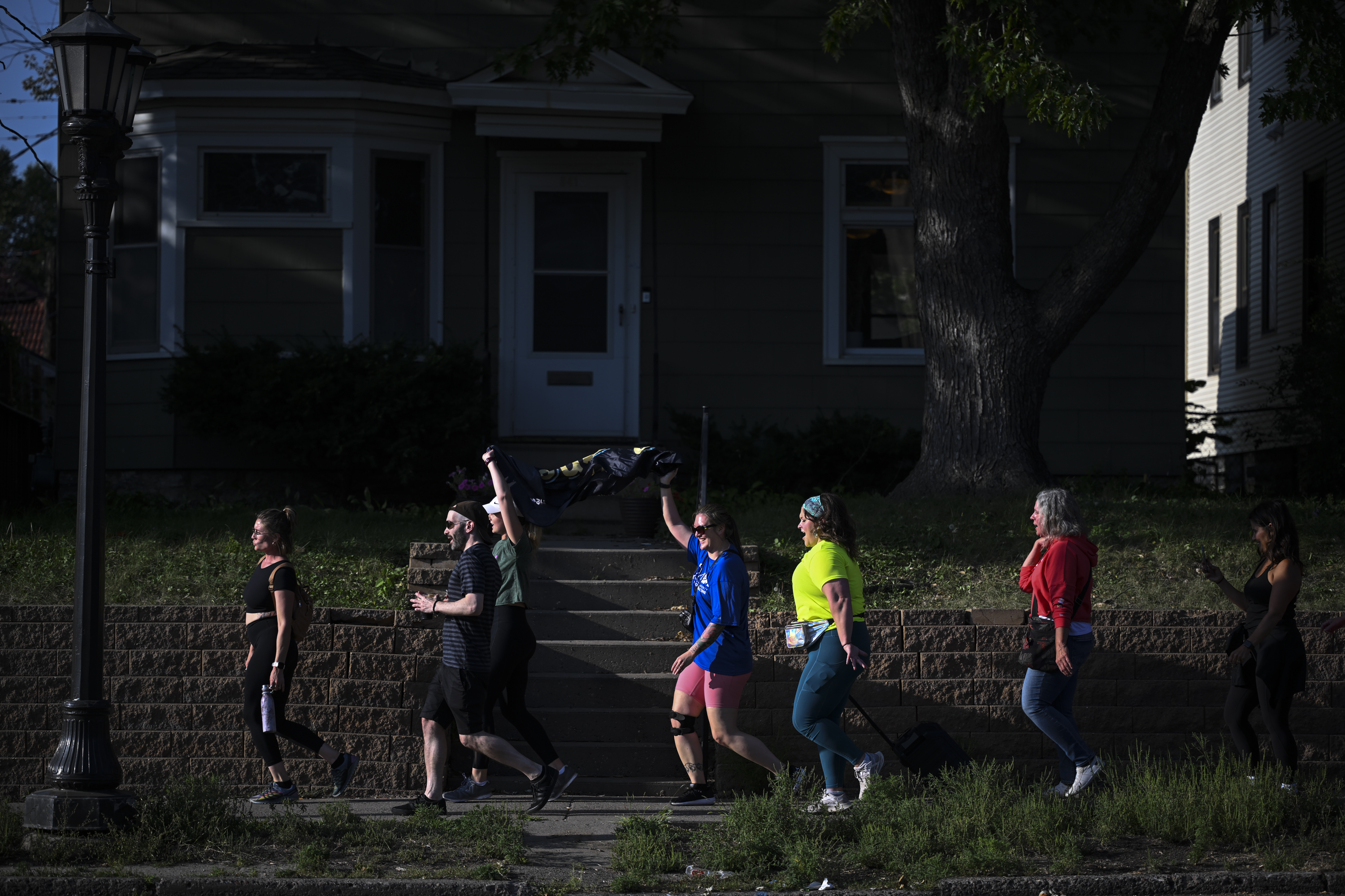 Dancing while walking has become a regular sight in St. Paul