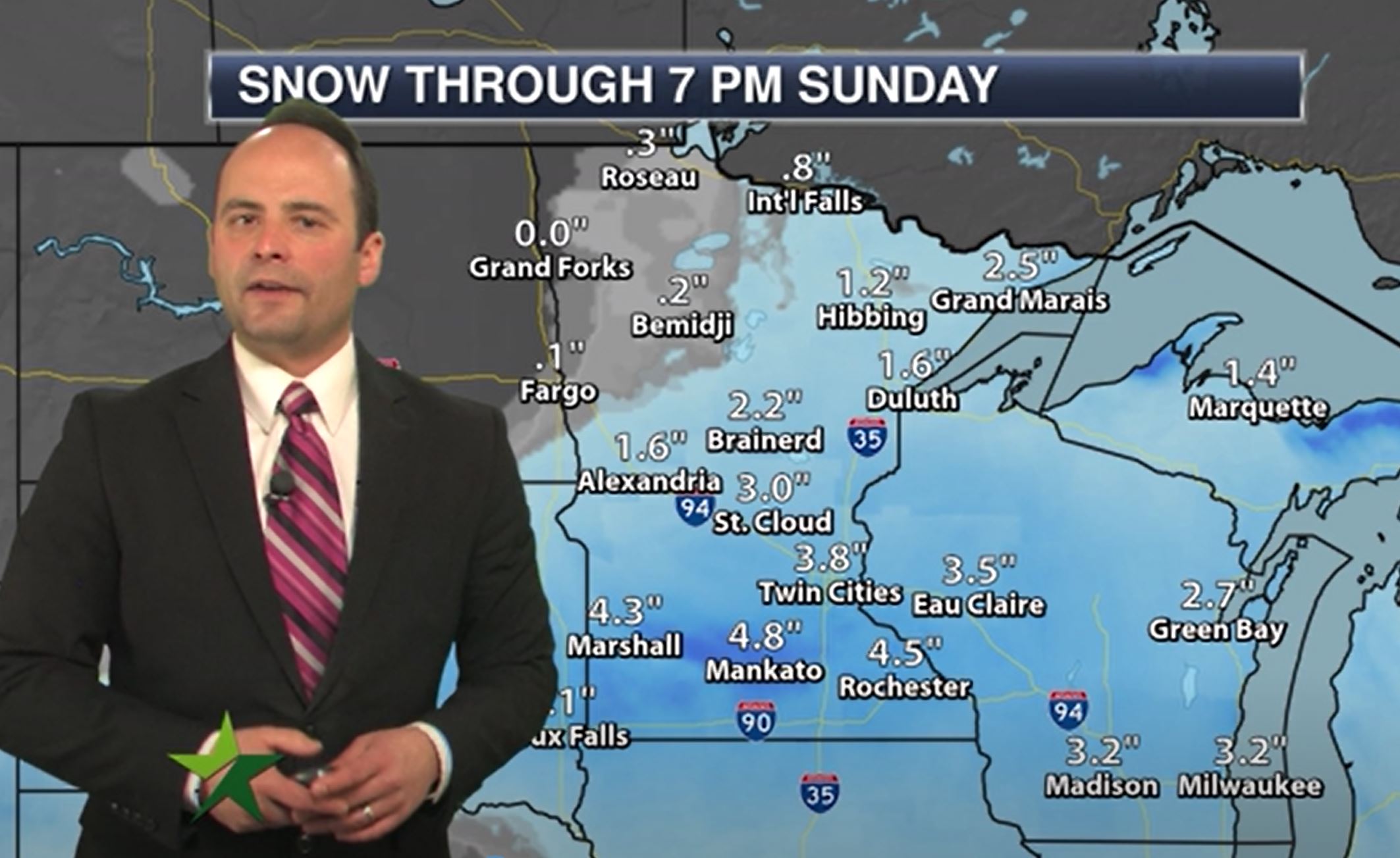 Evening forecast: Low of 5 ahead of a few inches of snow Saturday
